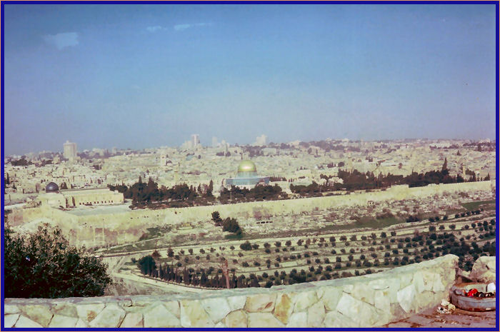You can see West Jerusalem in the distance
